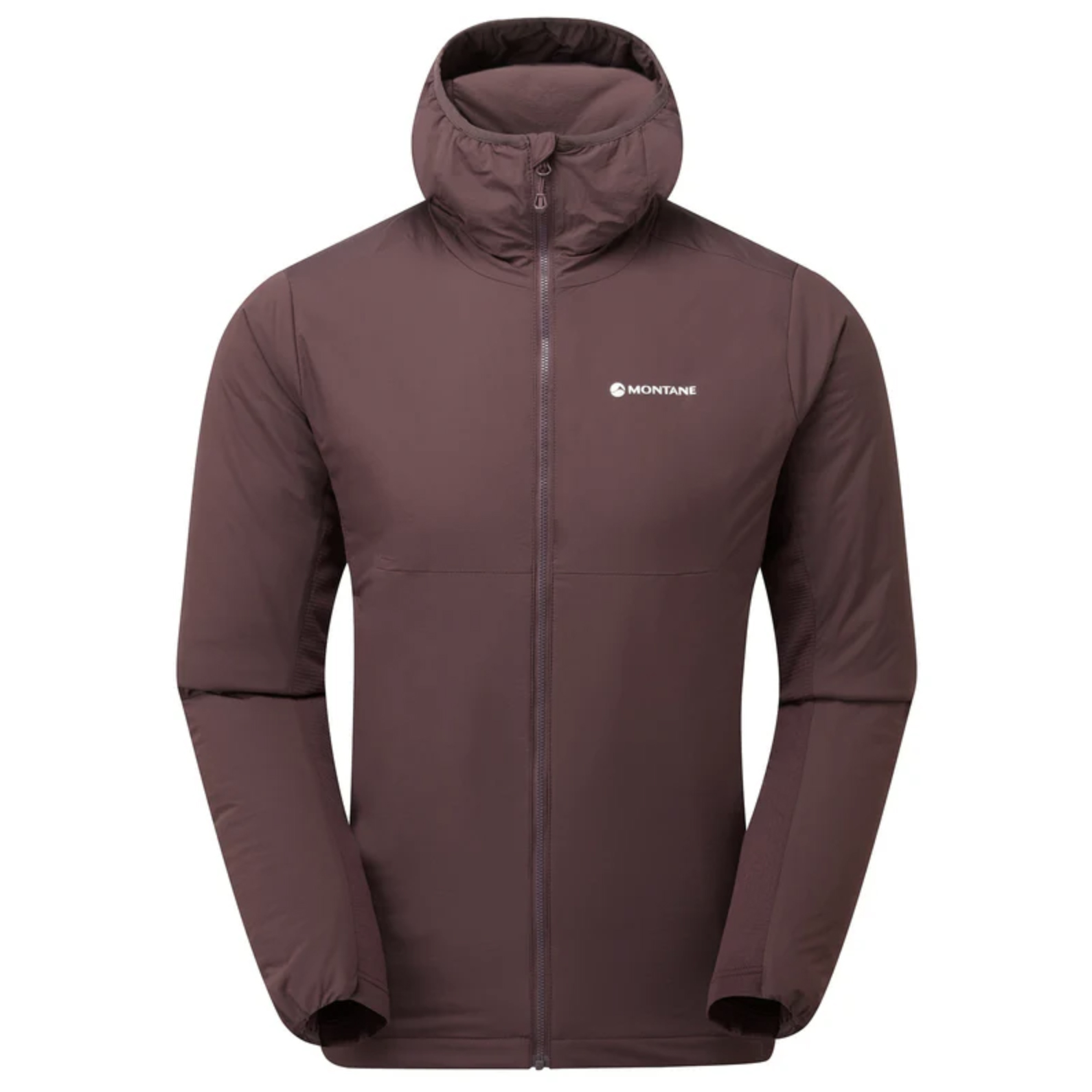 A studio shot of the Montane Fireball Lite Hooded Jacket