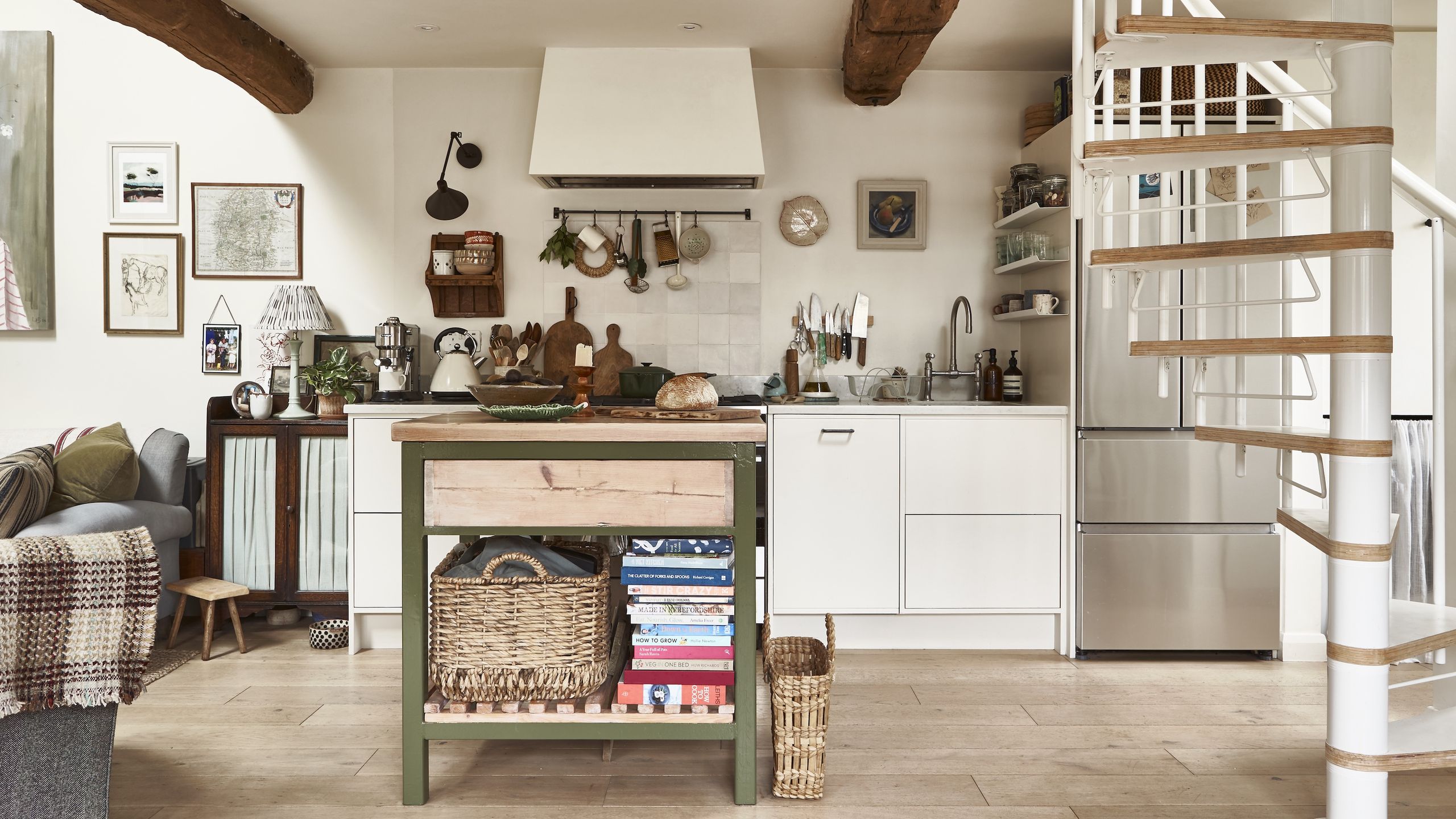 Dunelm has the ultimate dish drying mat for a country cottage kitchen - it proves that frills are here to stay