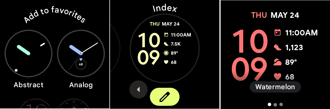 Select watch face to use on Pixel Watch