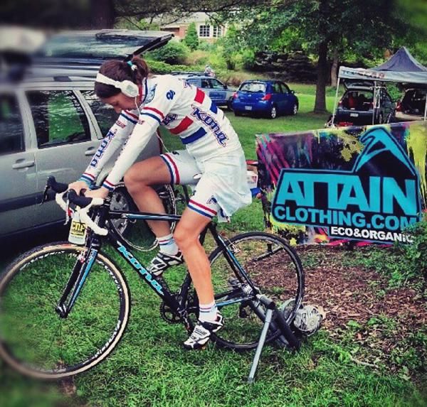 British 'cross champion Helen Wyman (Kona) gets ready to race at Rochester's Rohrbach's Ellison Park Cyclocross.