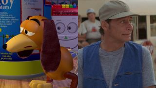 Slinky Dog in Toy Story; Jim Varney in Ernest Goes To Camp