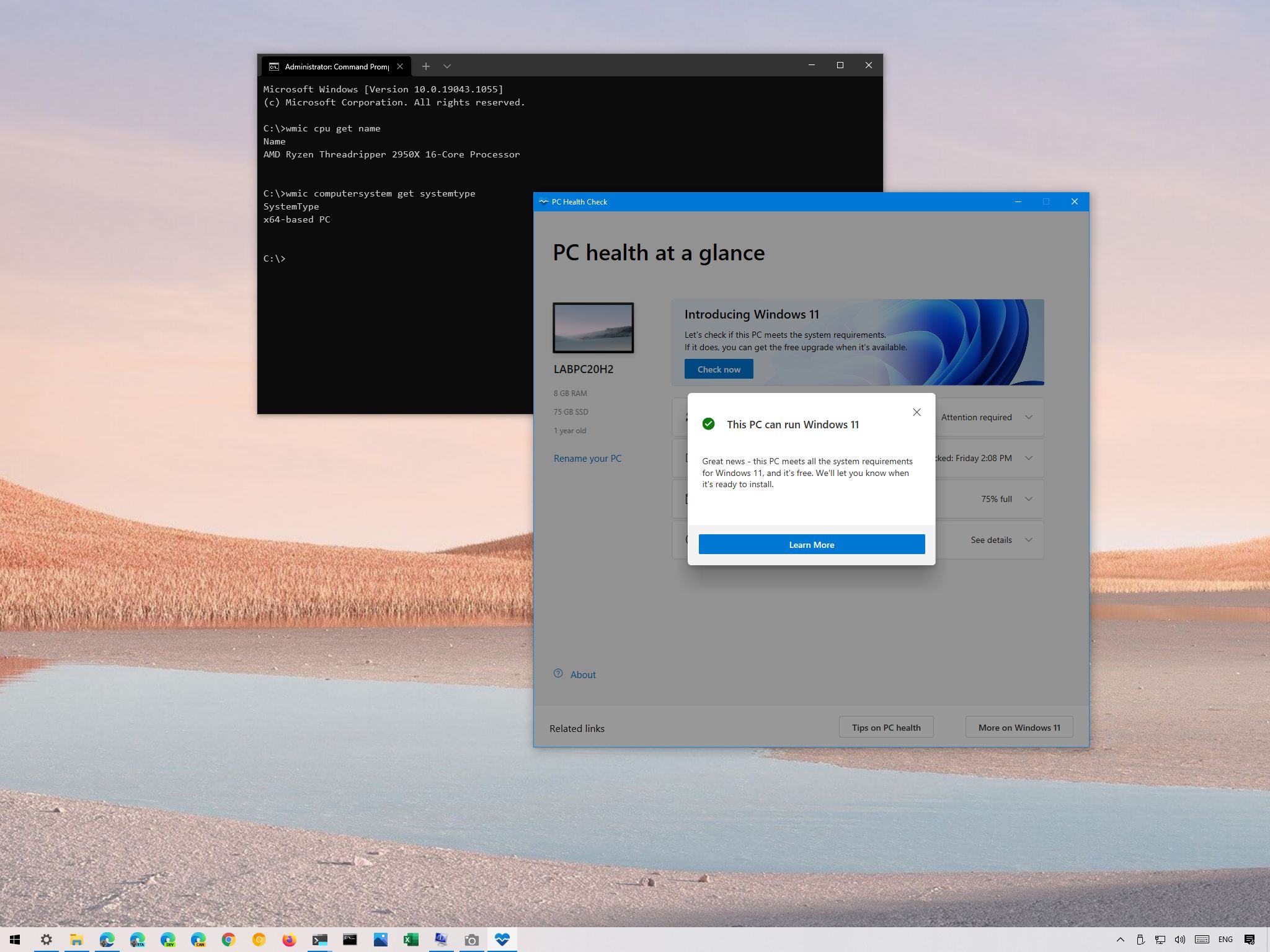 How to determine if your PC's CPU will support Windows 11