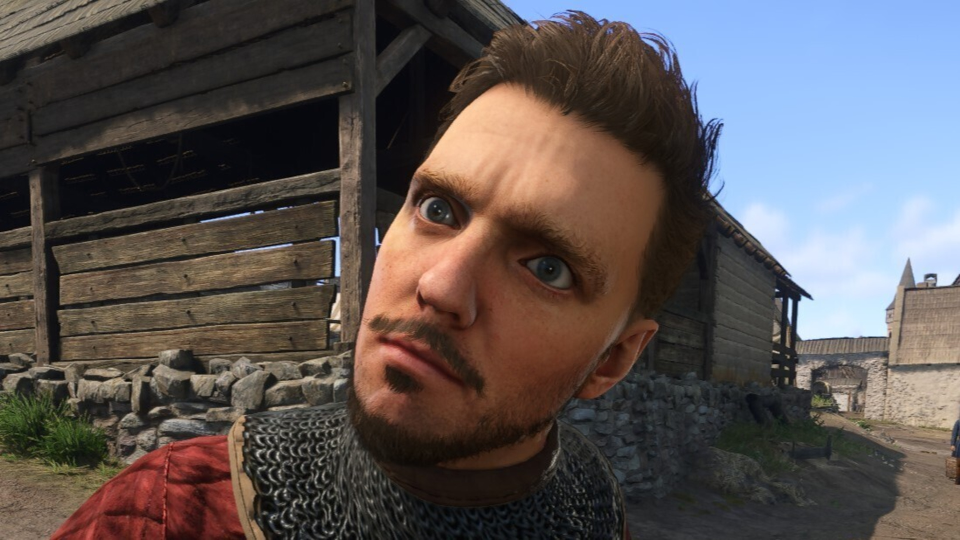 Henry of Skalitz looking puzzled.