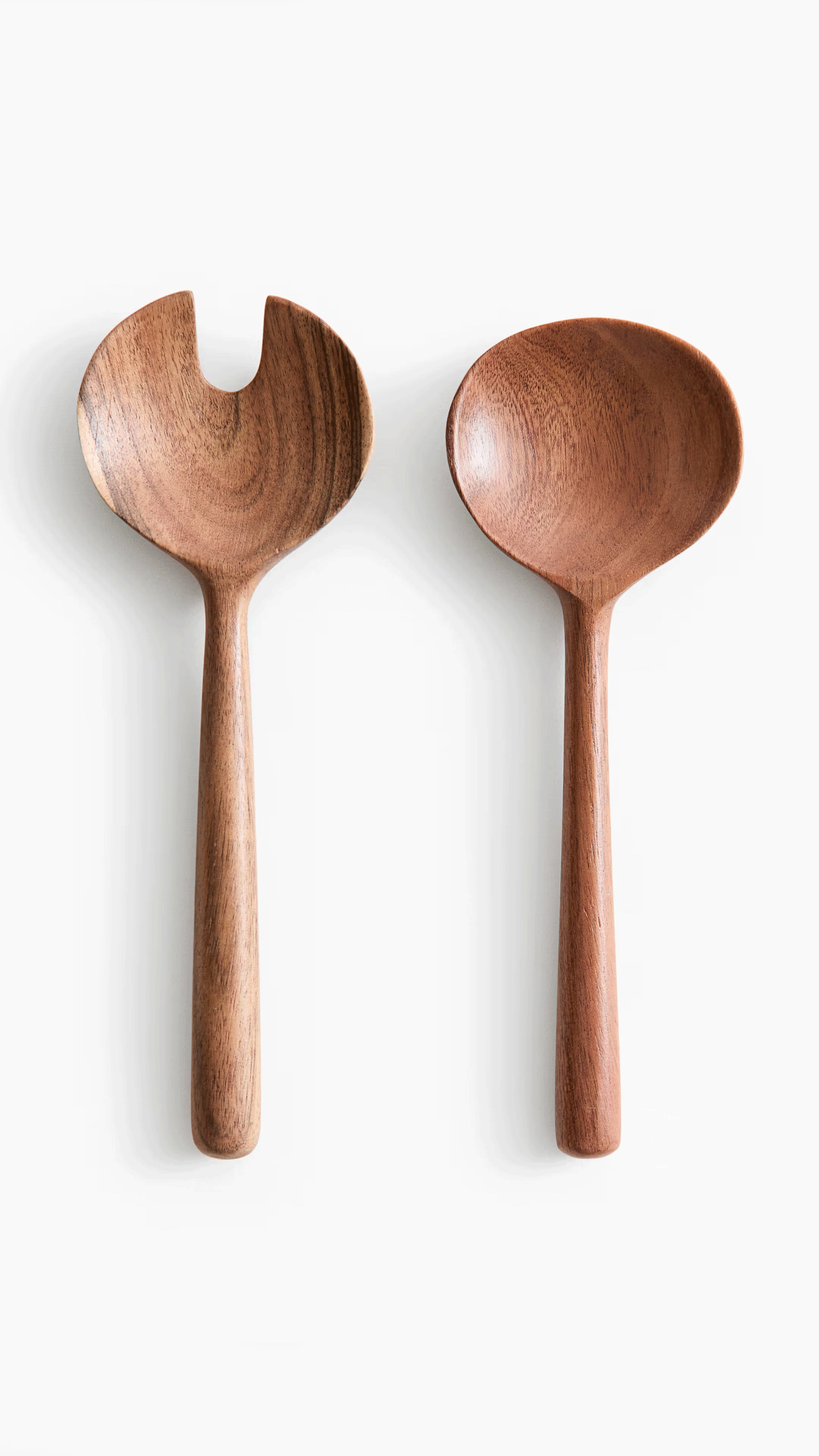Wooden salad servers