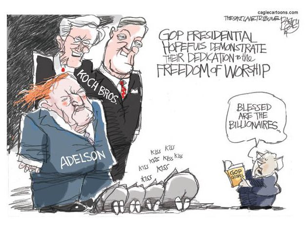 Political cartoon GOP campaign finance | The Week