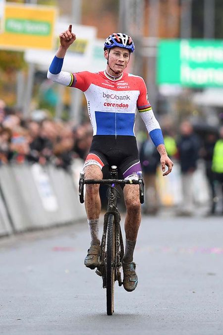 Mathieu Van der Poel (Beobank-Corendon) celebrates alone