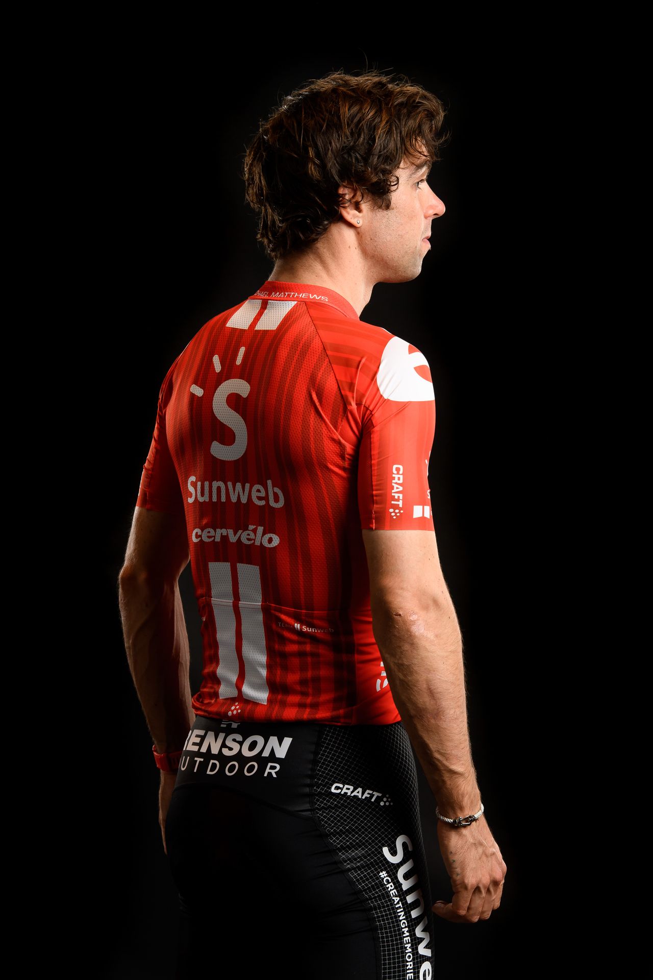 Michael Matthews models the new gear