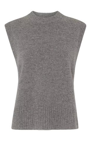 Wool Sleeveless Tank Sweater