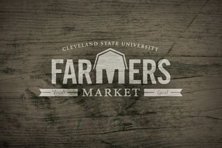 Logo for Cleveland State University’s farmer’s market by Flourish