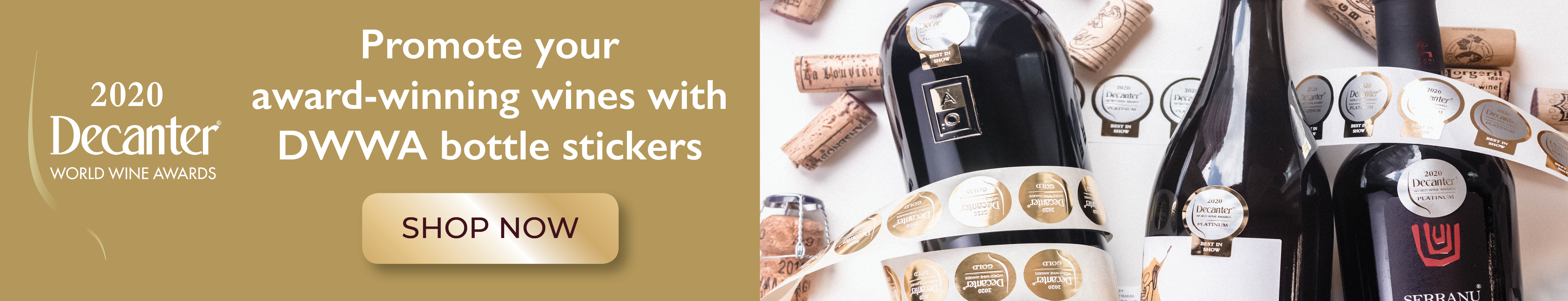 DWWA 2020 medal stickers