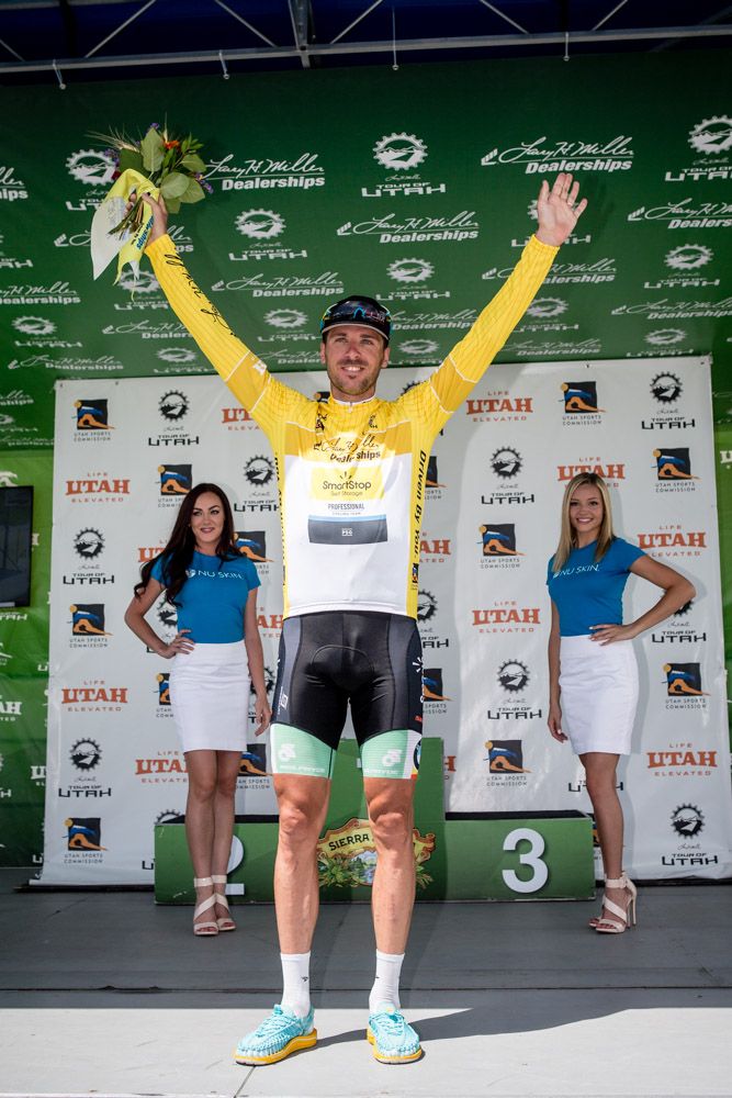 Jure Kocjan (SmartStop) moves into yellow.