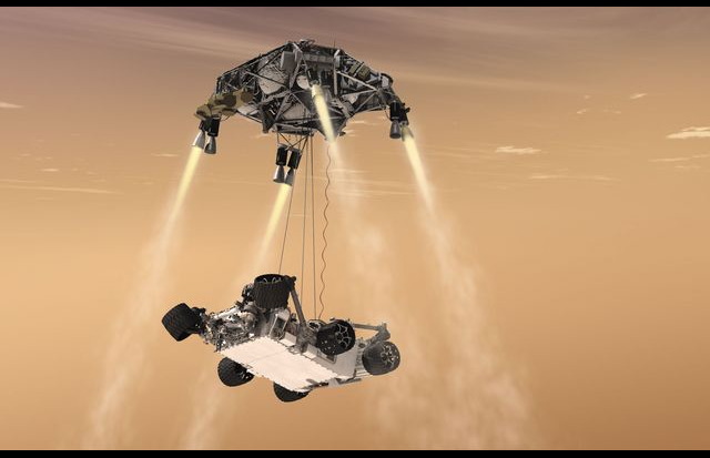 Curiosity&#039;s Sky-Crane Maneuver 