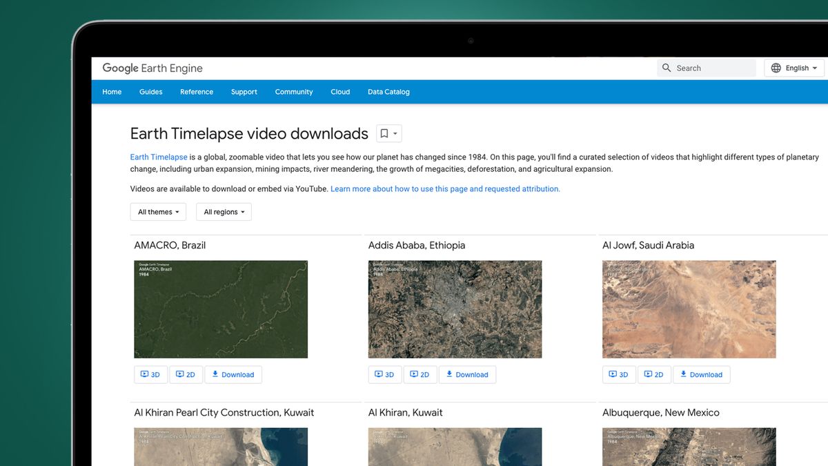Google Earth’s improved Timelapses show how your city’s changed over