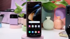 Samsung Galaxy Z Fold 4 outside home screen