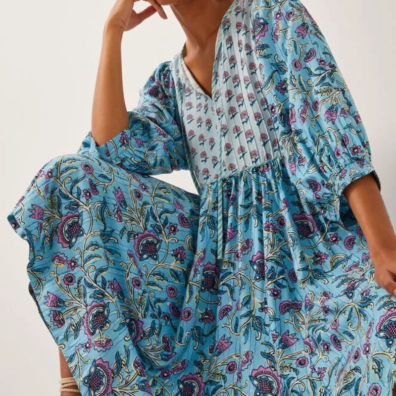 printed boho dress