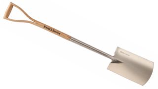 Kent & Stowe Garden Life Stainless Steel Digging Spade on white background