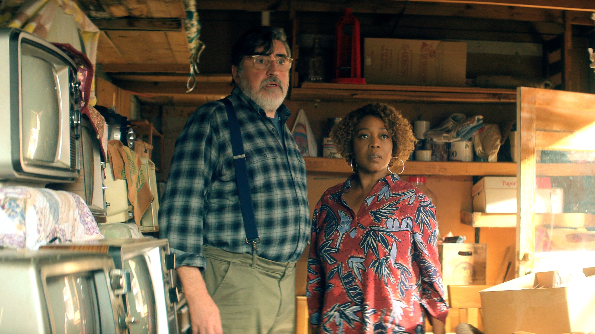 (L to R) Alfred Molina as Sam, Alfre Woodard as Judy in The Boroughs