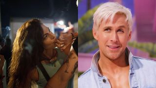 Eva Mendes in the place beyond the pines, Ryan Gosling in Barbie
