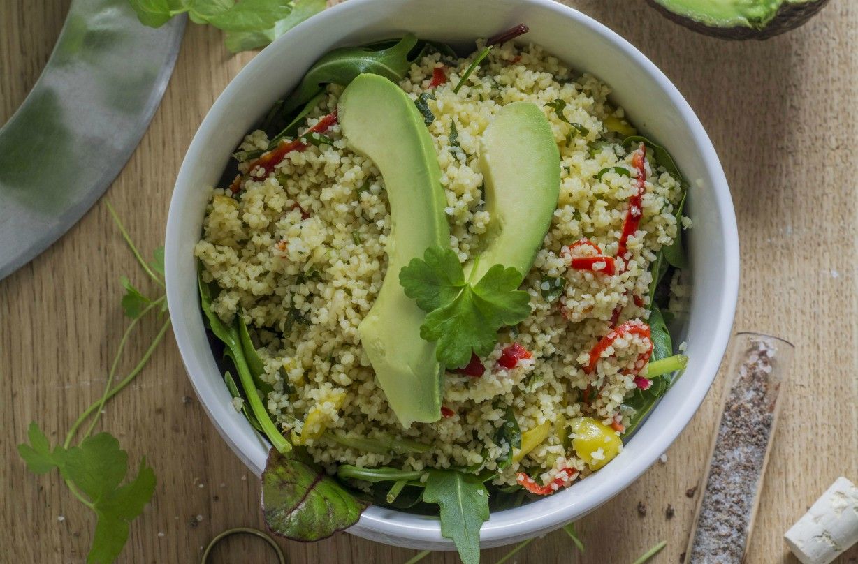 Avocado couscous salad