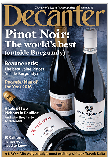 Decanter April 2016 cover