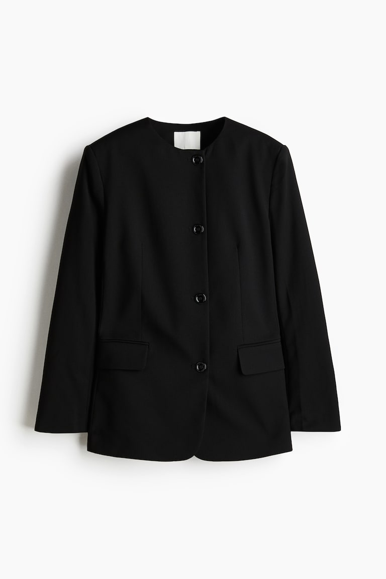 Collarless Jacket