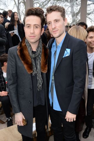 Nick Grimshaw And George Barrett At The Burberry Prorsum Show