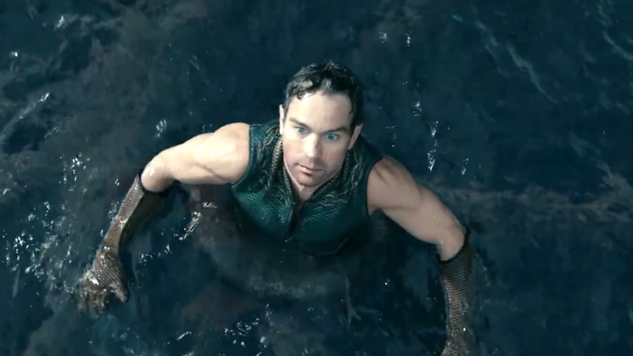 The Deep in the water with a tentacle around his waist in The Boys series finale