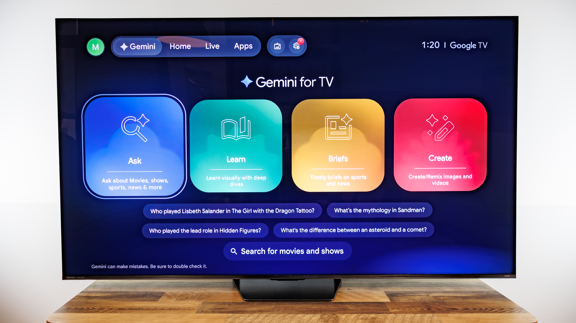 A Hisense 75UR8SG RGB MiniLED TV on a desk