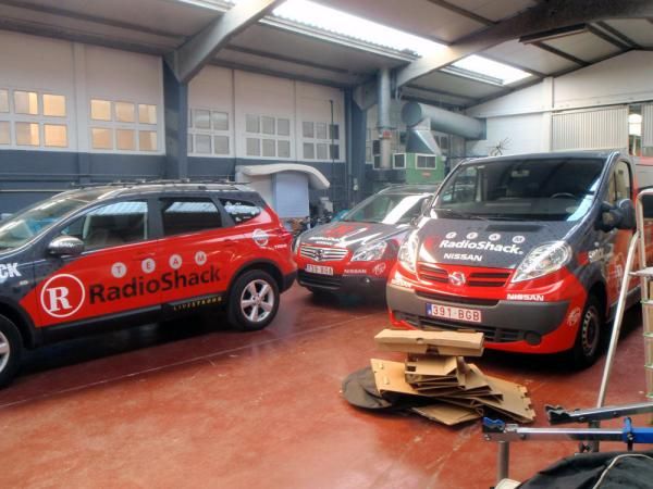 Soigneurs cars and one of the team's VIP vans are safely garaged for deployment