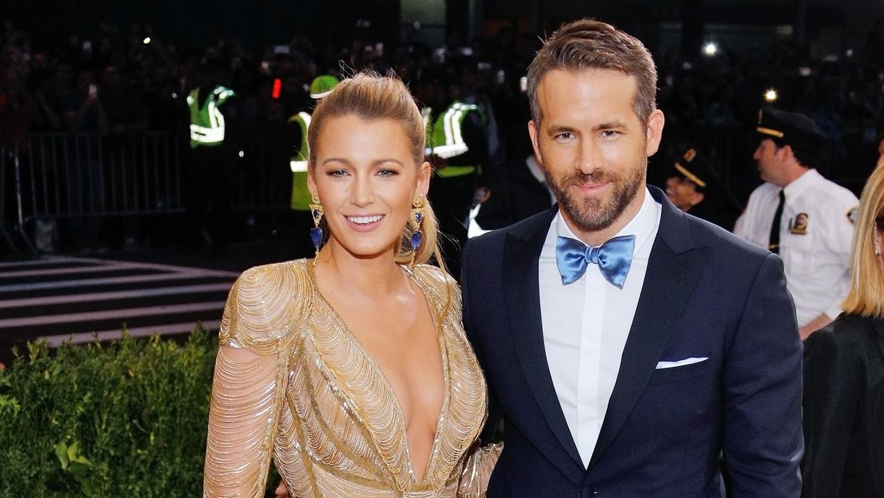 new york, ny may 01 blake lively and ryan reynolds attend rei kawakubocomme des garçonsart of the in between costume institute gala at metropolitan museum of art on may 1, 2017 in new york city photo by jackson leefilmmagic