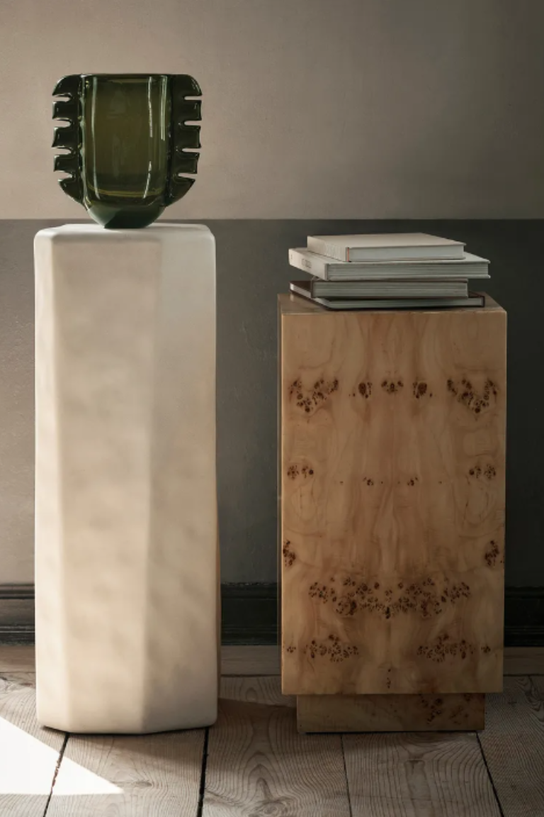 Ferm Living, Burl Side Table Pedestal, Natural