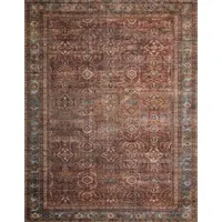 Loloi II Layla Brick, Blue Rug, The Home Depot