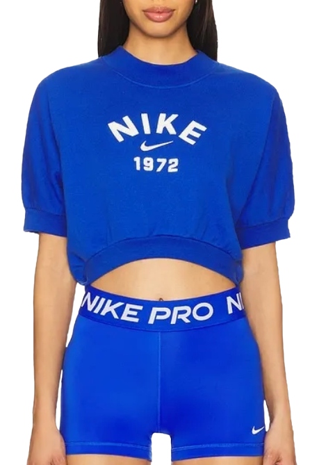 French Terry Crew Neck Top