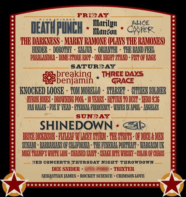 Full lineup announced for Rocklahoma 2025 festival | Louder