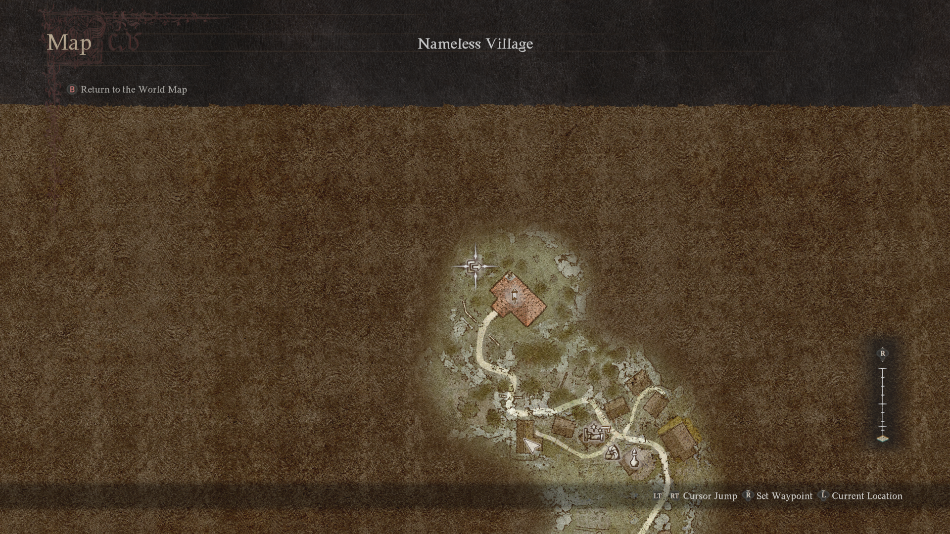 Dragon's Dogma 2 screenshot of an archer character exploring the Nameless Village