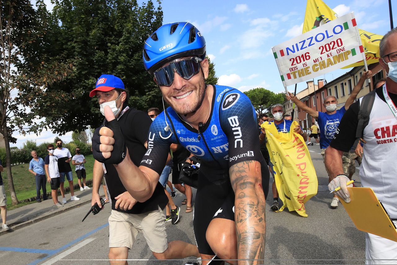 National Championship Italy 2020 - Men Road - Bassano del Grappa - Cittadella 253,8 km - 23/08/2020 - Giacomo Nizzolo (ITA - NTT Pro Cycling) - Davide Ballerini (ITA - Deceuninck - Quick Step) - photo Luca Bettini/BettiniPhoto&Acirc;&copy;2020