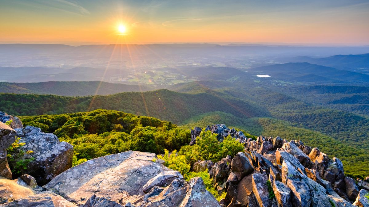 Sunset from Stony Man in Shenandoah National Park