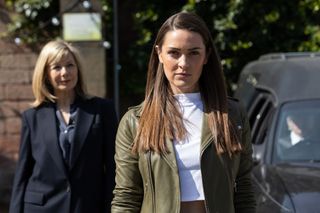 Sienna Blake turns to The Undertaker for help in Hollyoaks.