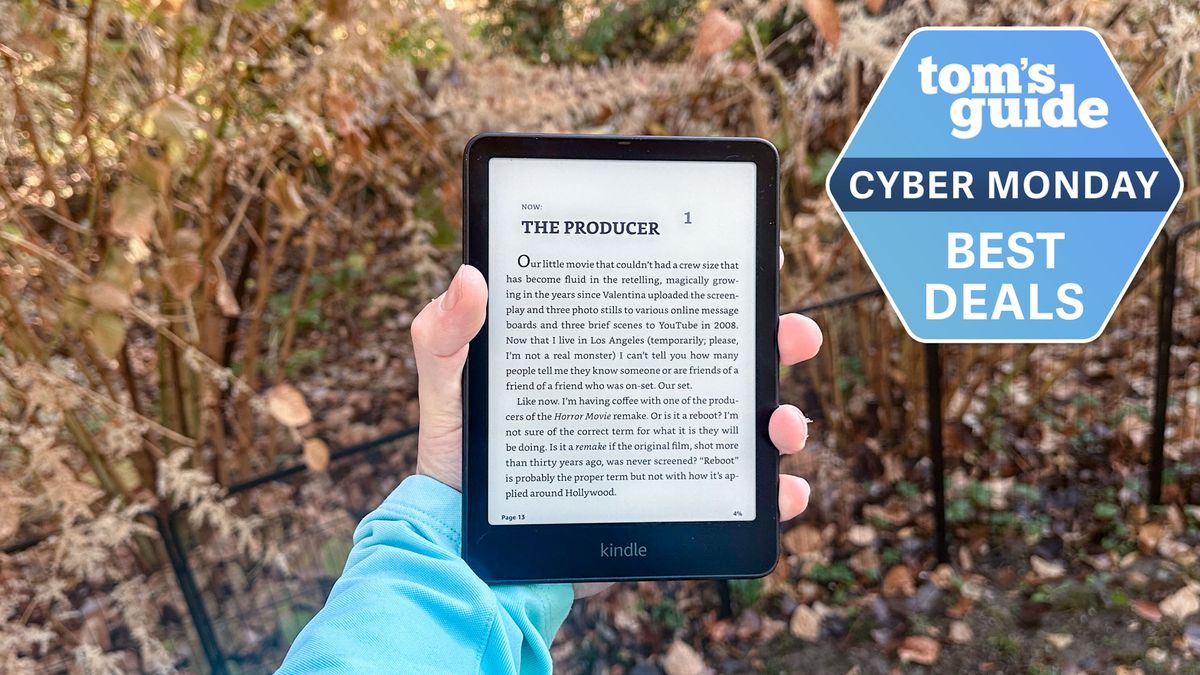 Amazon Kindle with a Cyber Monday deal tag