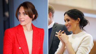 The difference between the styles might be in the details - is Kate's more of a structured bun than a messy bun?