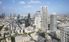 Tel Aviv’s Rothschild Tower within the crowded city
