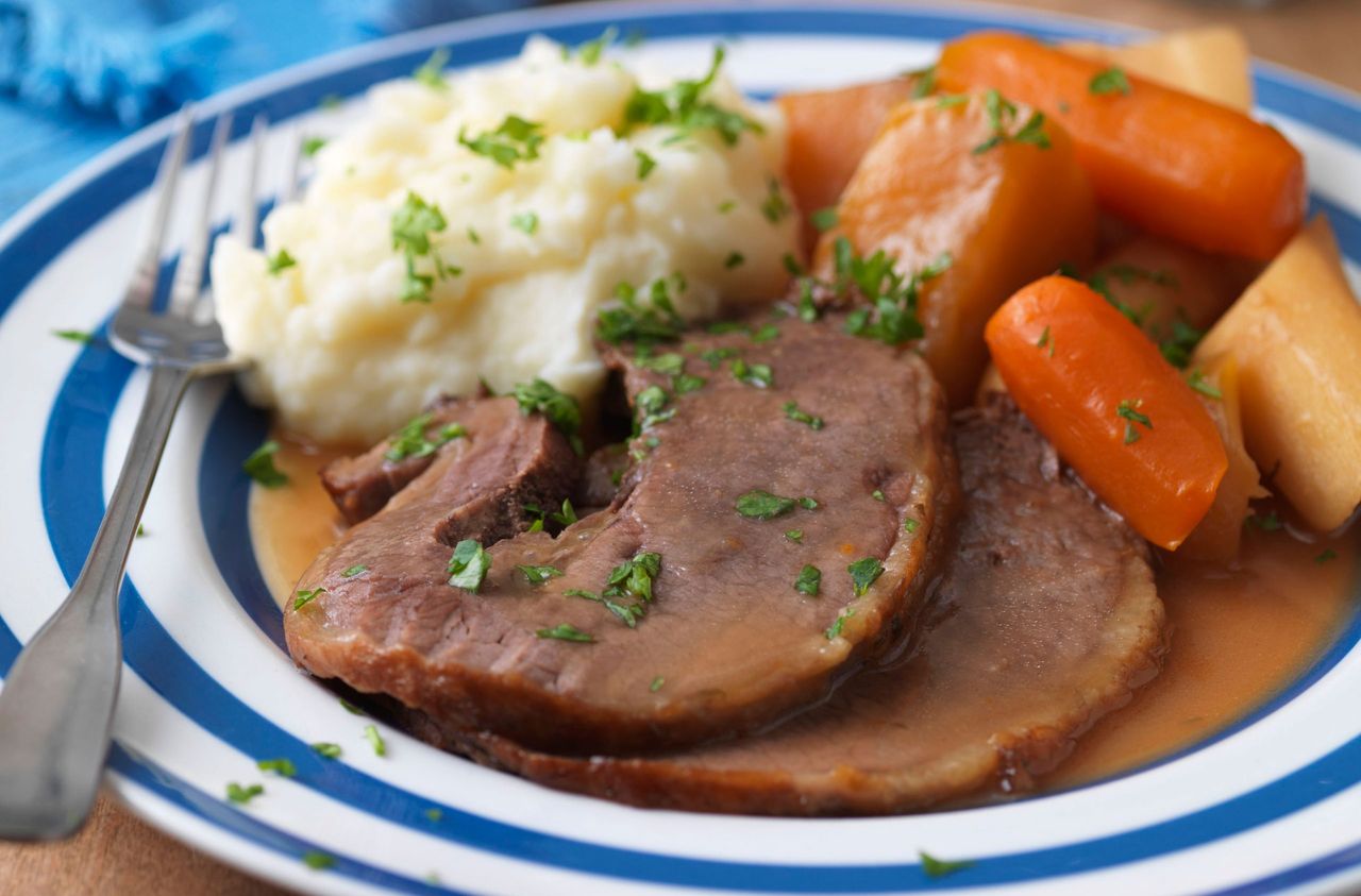 Slow-braised beef brisket recipe