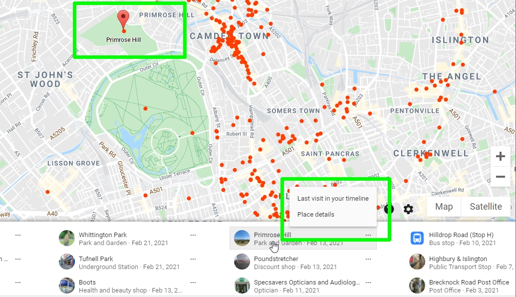 How to View Location History in Google Maps