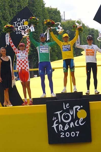 The 2007 Tour and its jersey winners.