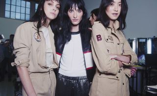 Three Models in a Exihibition.