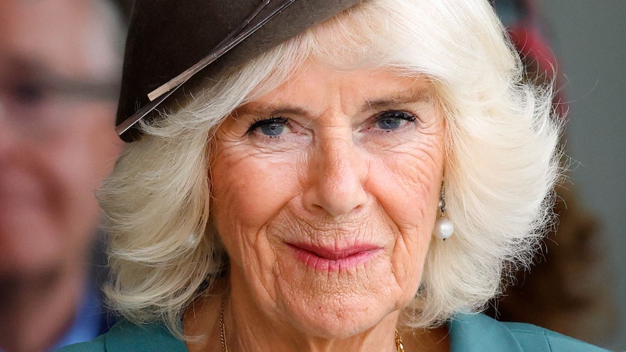 Queen Camilla’s teal jacket and skirt as she attends the Braemar Gathering 2023