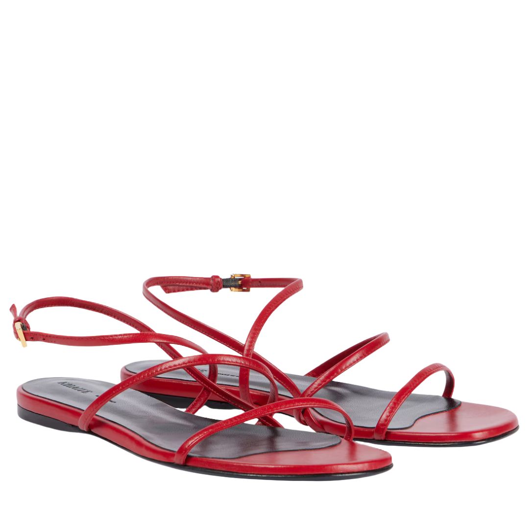 Khaite Loop leather sandals