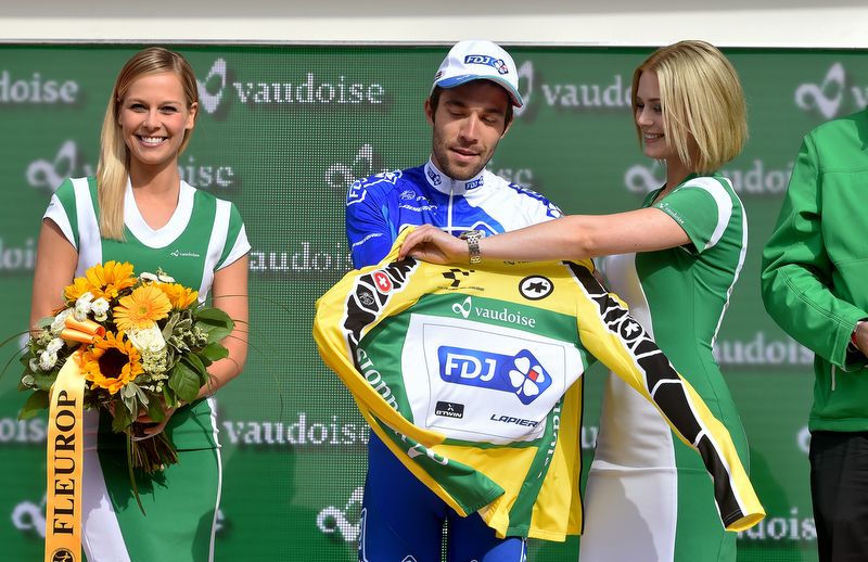 Thibaut Pinot (FDJ) gets into the yellow jersey