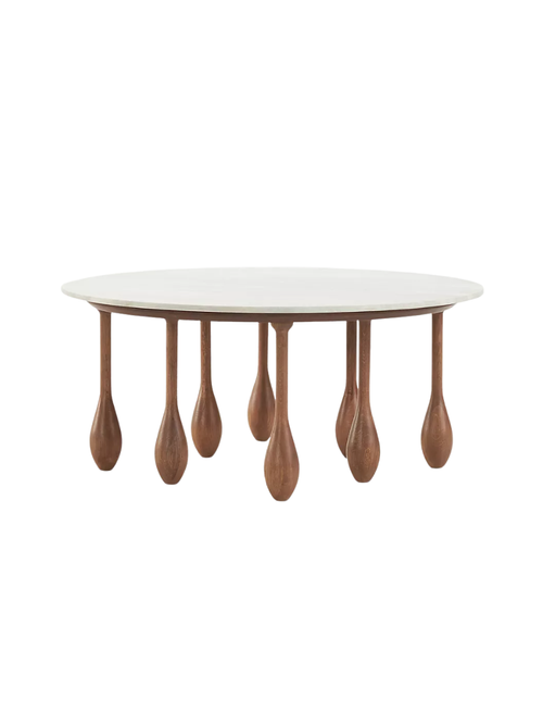 Lala Reimagined 36" Round Marble Coffee Table