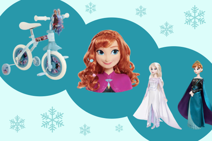 A collage of the best Frozen toys - including Anna and Elsa dolls